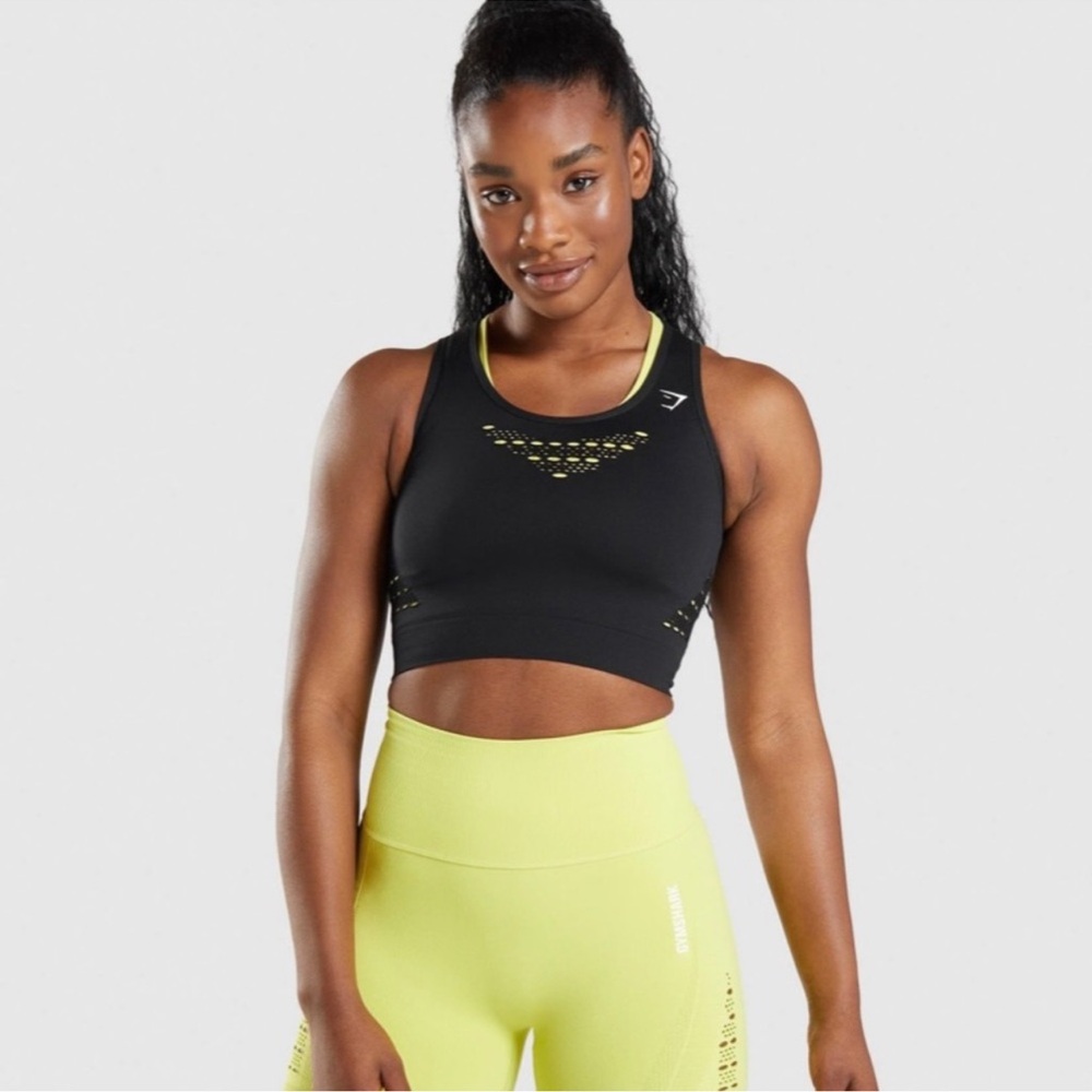 Gymshark Energy + Seamless crop top  size small